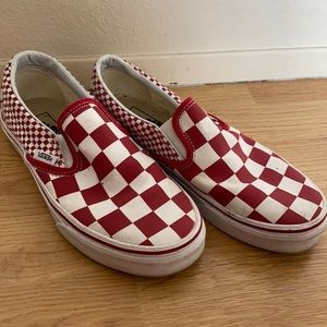 Vans - Red and white checkered